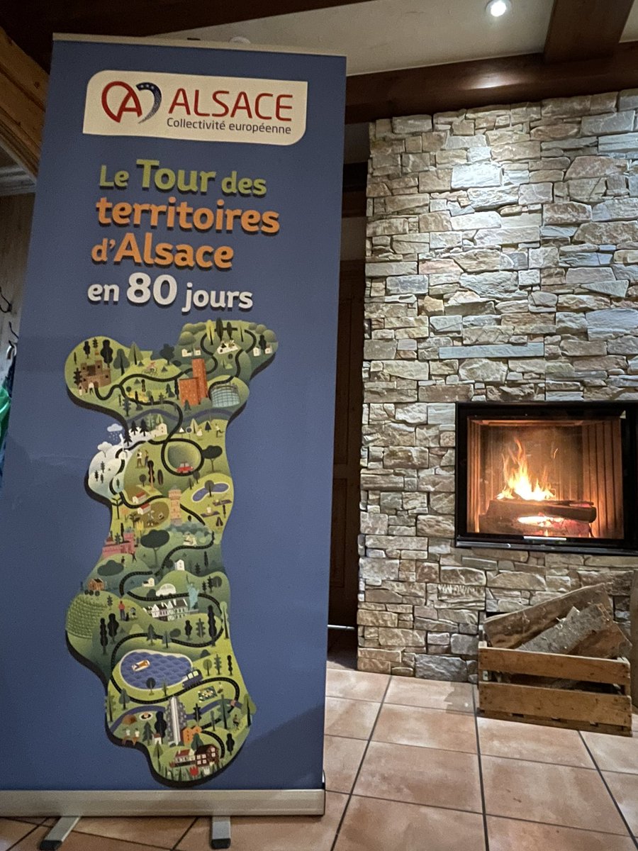 [#TourAlsace80jours] #CarnetDeRoute #Jour1 : étape au restaurant « Le petit Kohlberg » avec des habitants impliqués dans la vie locale (foot, théâtre, pompiers, <a href="/CroixRouge/">Croix-Rouge fr</a>). Bel échange autour de l’engagement citoyen et associatif : du sens à la vie!#CollectivitéEuropéenneAlsace