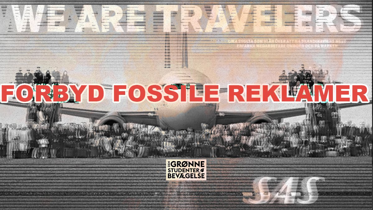 DenGroenneUng's tweet photo. Fossile reklamer skal forbydes. 
Reklamer for flyrejser, fossilbiler og brændsel forværer klimakrisen. Selvfølgelig skal det ikke være lovligt.
 
Skriv under på EU-borgerforslaget https://t.co/UP9HwHmkBl

#BanFossilAds #dkgreen #dkpol https://t.co/SbRwqj21lB