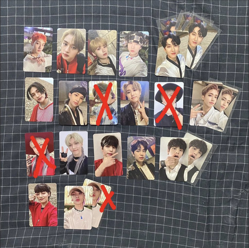 pei_tracy's tweet photo. 🇸🇬 WTS Stray Kids NoEasy Photocards

Selling my duplicate cards, PM for price. 

Crossed = ❌ SOLD

#StrayKids #BangChan #LeeKnow #ChangBin #HyunJin #Han #Felix #SeungMin #IN #NOEASY #WTS https://t.co/QNcQNu67XG