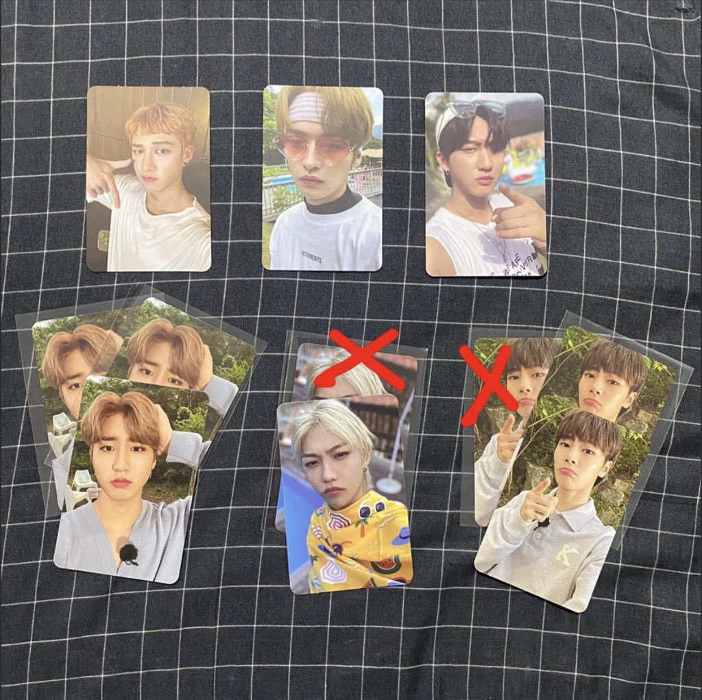 pei_tracy's tweet photo. 🇸🇬 WTS Stray Kids NoEasy Photocards

Selling my duplicate cards, PM for price. 

Crossed = ❌ SOLD

#StrayKids #BangChan #LeeKnow #ChangBin #HyunJin #Han #Felix #SeungMin #IN #NOEASY #WTS https://t.co/QNcQNu67XG