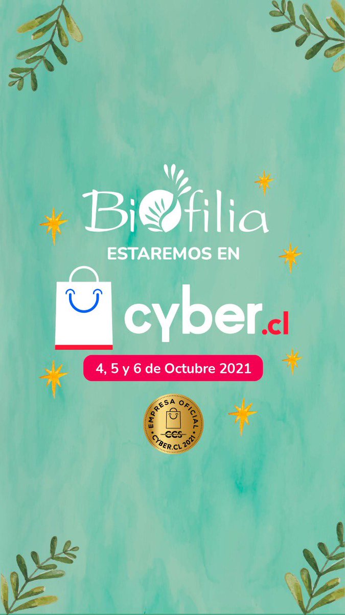 BiofiliaChile's tweet photo. También somos parte del #CyberMonday2021
Cosmética natural, vegana y libre del testeo animal 💚 
https://t.co/ufeAcTkvIa 

#cyberday #CyberChile #cybermondaycl #CyberMonday https://t.co/w92MOl5JlY