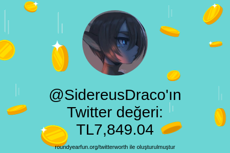 SidereusDraco's tweet photo. Twitter değerim: TL7,849.04

 https://t.co/zOLJLitwbs ile sizinkini bulun

⠀ https://t.co/8FLCtUMZBw