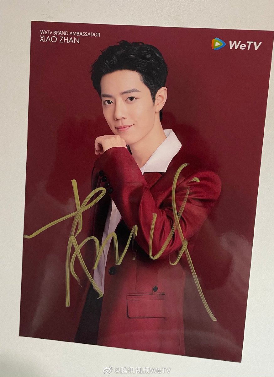 AboutXiaoZhan's tweet photo. WeTV is giving away Xiao Zhan’s autograph photo!!!!

 #XiaoZhan https://t.co/prtlJ2UbYa