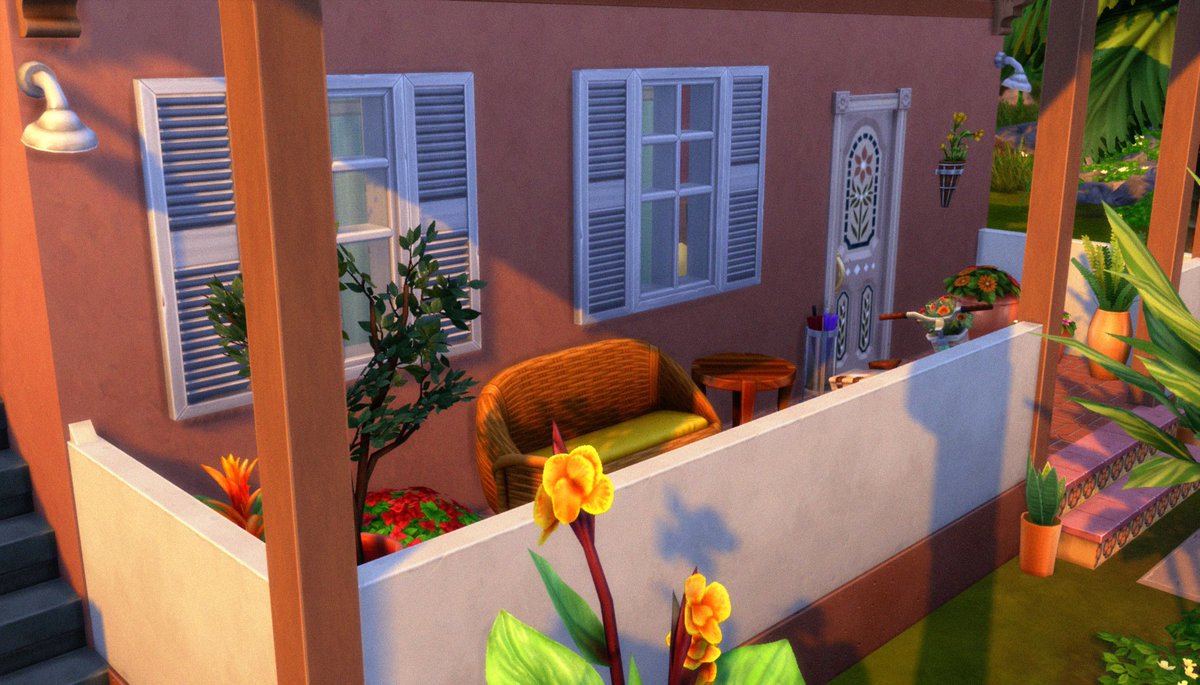 Eu fiz uma casinha bem brasileira no The Sims 4 e estou apaixonada. #sims4build