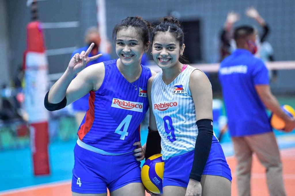 BeleNatics's tweet photo. BEST OF LUCK TO THESE TWO AND THE REST OF NATIONAL TEAM! 🇵🇭 #Sambansa #LabanPilipinas #BELENATICS 

@BelenMhicaela @JenniferNierva https://t.co/8oacl8EGkg