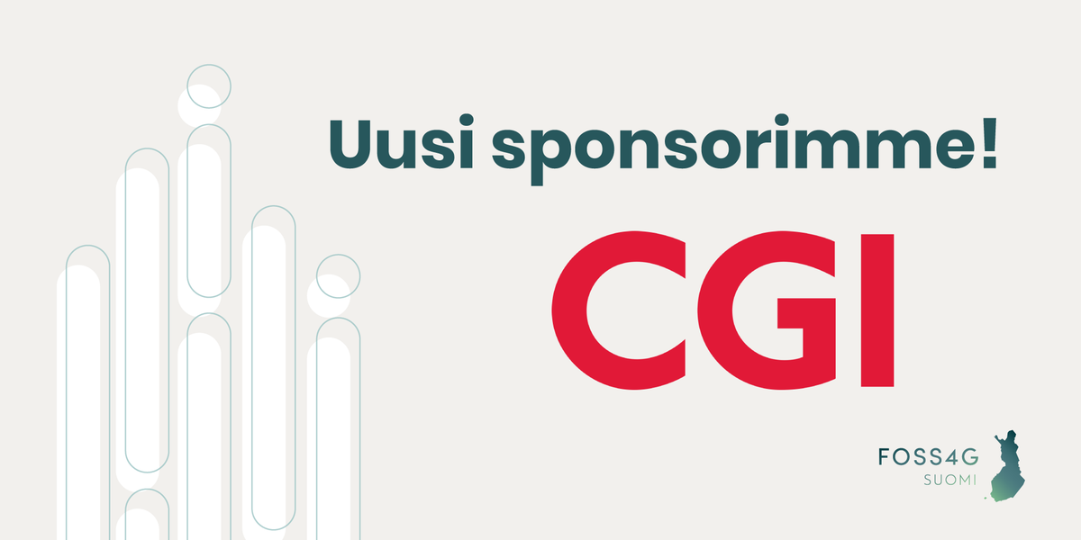foss4gfi's tweet photo. Meillä on uusi sponsori - CGI @CGI_FI! 💻 💡  Kiitos CGI! 🤓 https://t.co/Joi7s8SzU8 #FOSS4GFI #FOSS4GSuomi https://t.co/3AiFSfzQ4n