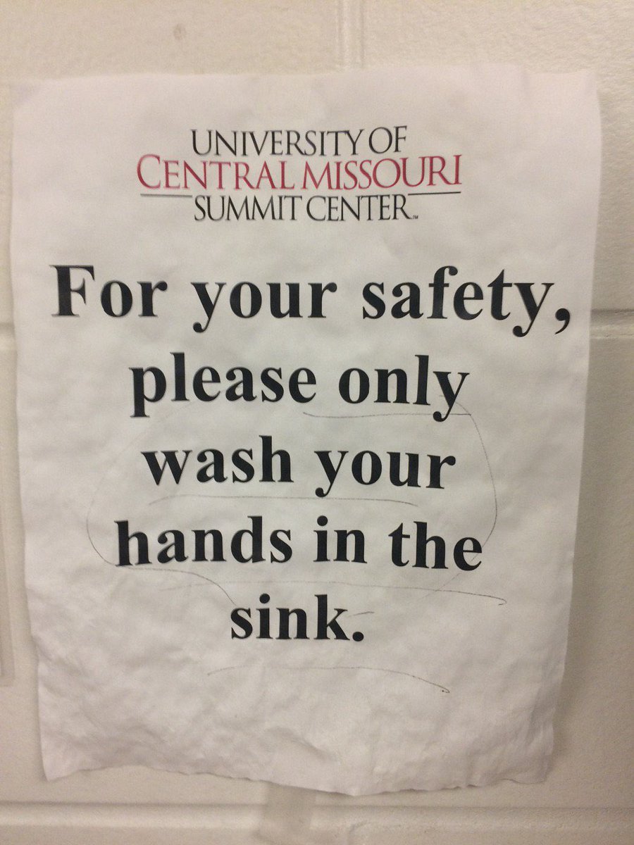 UCMParty's tweet image. Don’t wash your hands anywhere else #ucm