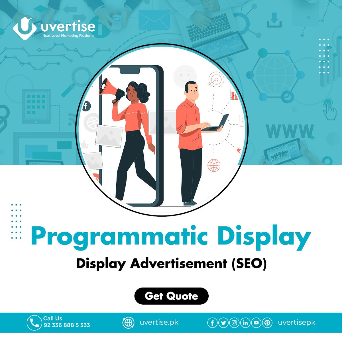 UvertisePk's tweet photo. 𝐏𝐫𝐨𝐠𝐫𝐚𝐦𝐦𝐚𝐭𝐢𝐜 𝐃𝐢𝐬𝐩𝐥𝐚𝐲
“Make your advertising campaign more effective by engaging customers at every stage of funnel” 
𝐕𝐢𝐬𝐢𝐭: https://t.co/xSNB49Otyz

#marketingautomation #problematic #programmatic #displayprogram #displayprogramatic #Marketing #uvertise https://t.co/Z6TGgOmJPD