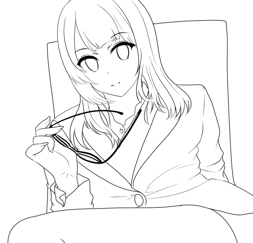 今日の昼休みに描いたやつ
仕上げは後日。。 