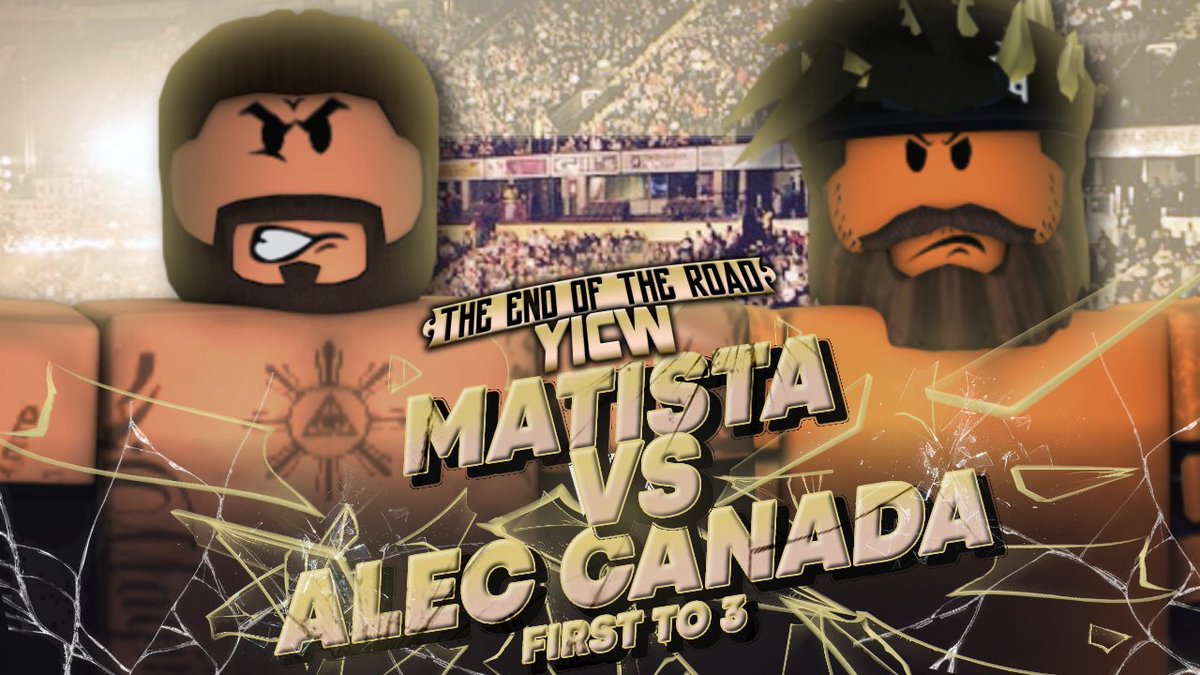 YICWNetwork's tweet photo. YICW Presents - THE END OF THE ROAD PPV

@MattAshford6 v. @iAlecCanada 

An INTENSE REMATCH has been CONFIRMED! Theses' two men last faced off at YICWMania 2 with Alec taking a win BUT now take one another on again! #Matista takes on #AlecCanada!

Who will win?!

#YICWEOTR https://t.co/waXeTNzNNz