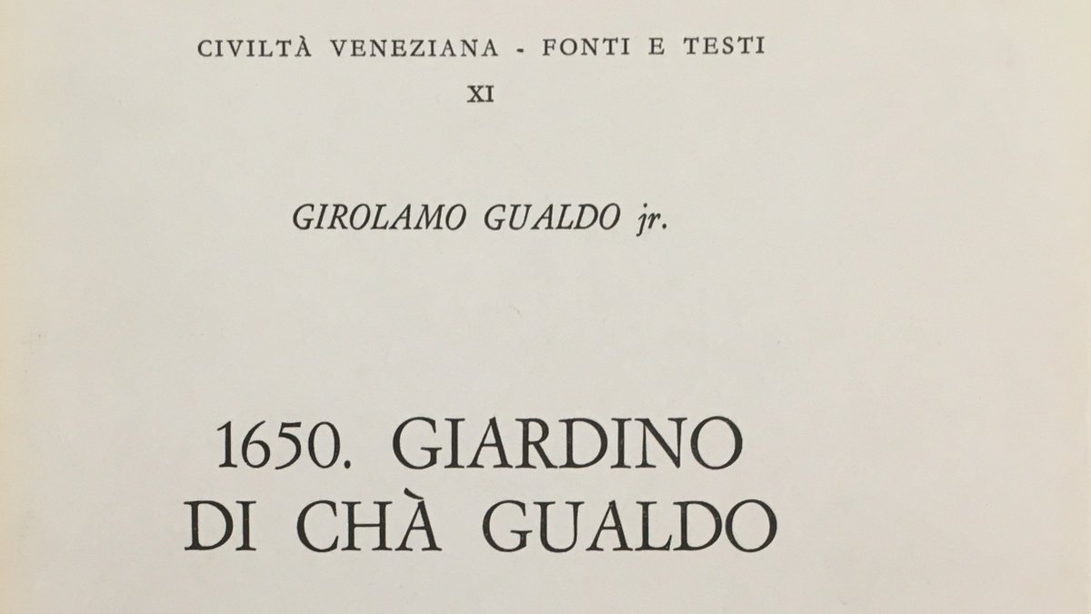 giomazzafer's tweet photo. Il 'Giardino di Chà #Gualdo' è una specie di catalogo della collezione di famiglia scritto dal vicentino Girolamo Gualdo jr. nel 1650: https://t.co/ftLOC2ZTnT Lionello #Puppi, #Vicenza #storiadelcollezionismo https://t.co/wMD1IeVYz8