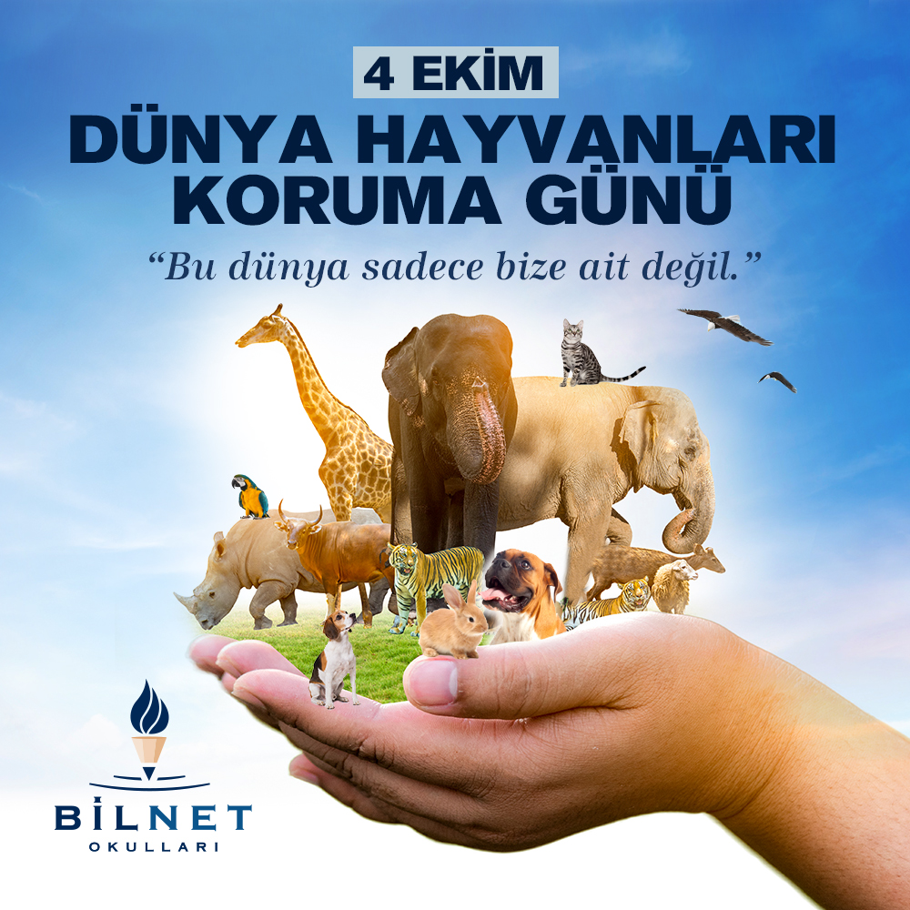 Bu dünya sadece bize ait değil.

4 Ekim Dünya Hayvanları Koruma Günü kutlu olsun!

#bilnetokulları #bilnetschools #dünyahayvanlarıkorumagünü