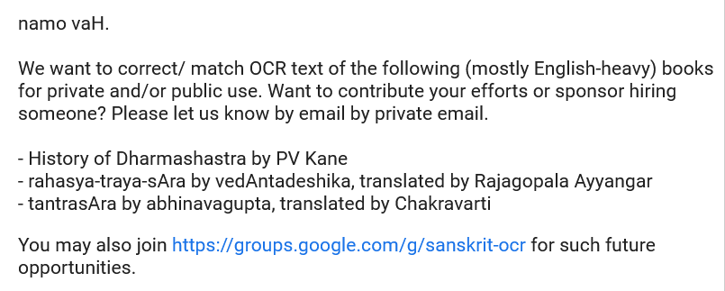 Would You Like To Volunteer In Proof Reading Ocr Text Of History Of Dharmasastra A Great Opportunity To Be Part Of A Project That Aims To Make Available The Text Of History Of