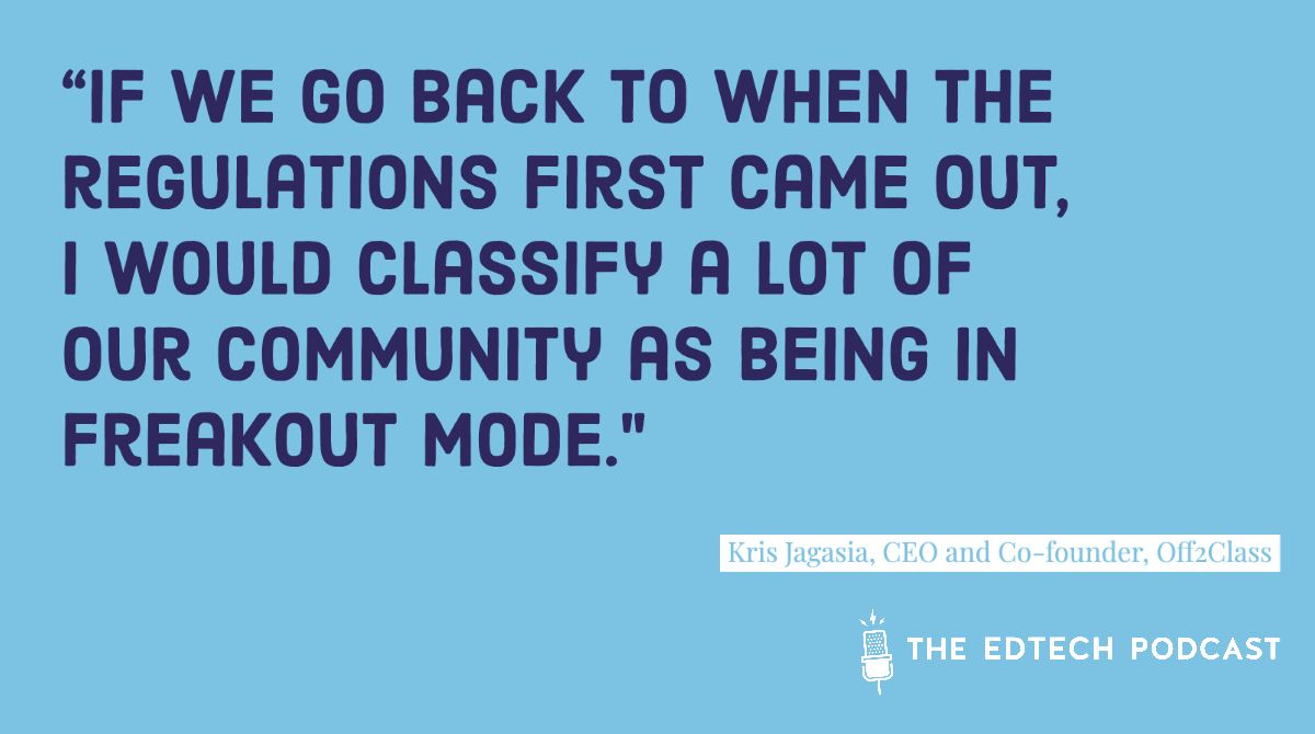 PodcastEdtech's tweet photo. "A lot of these teachers, if you fast forward four weeks, are actually seeing this as an opportunity." ~ Kris Jagasia, CEO @Off2Class
More from Kris on what has happened to edtech in China here: https://t.co/Ll4FGa6qKz
#edtechpod #edtechchat #MondayMotivation https://t.co/D8RR8PFDbf