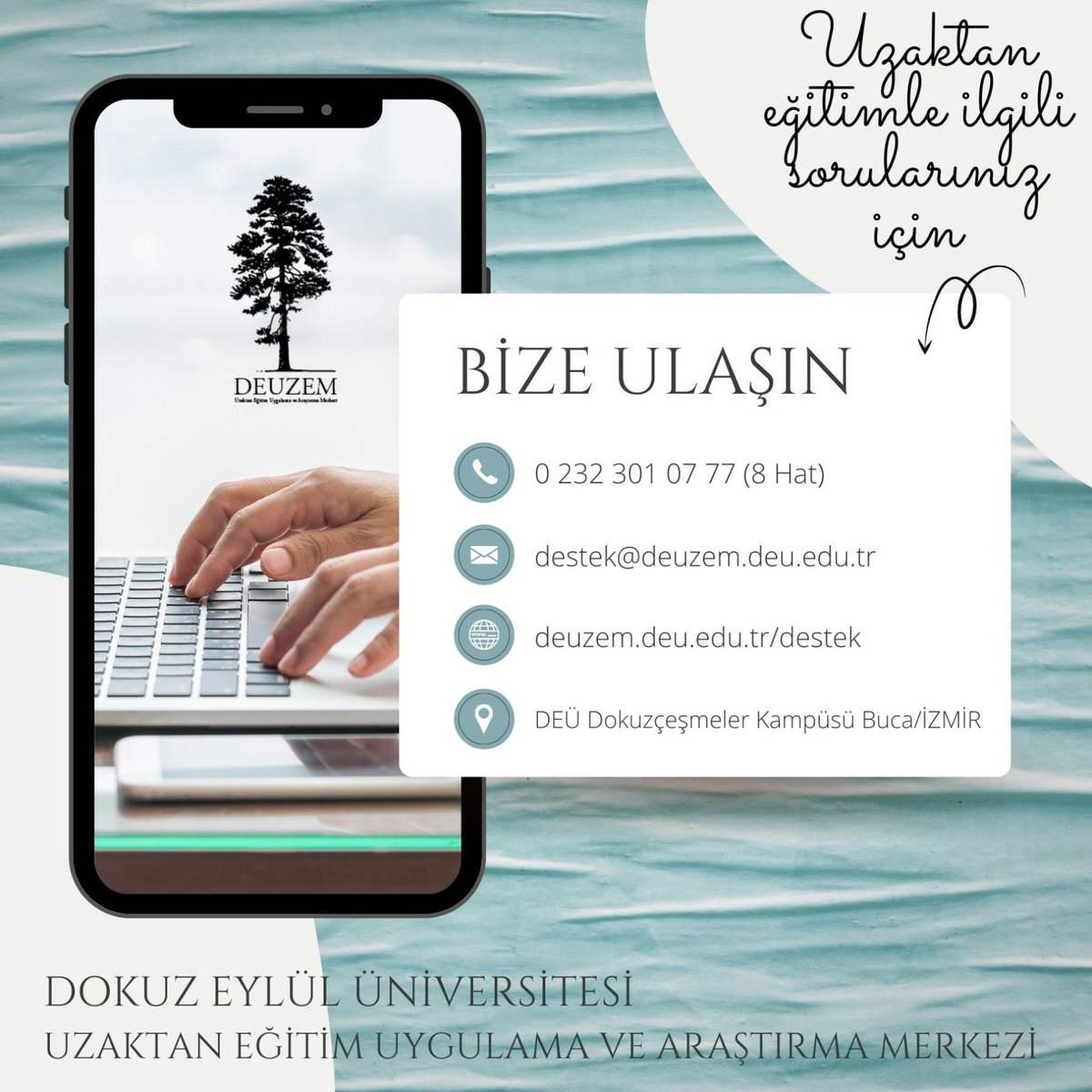 onlineDEU desteği için bize ulaşabilirsiniz..
#universitemdeu #deuzem