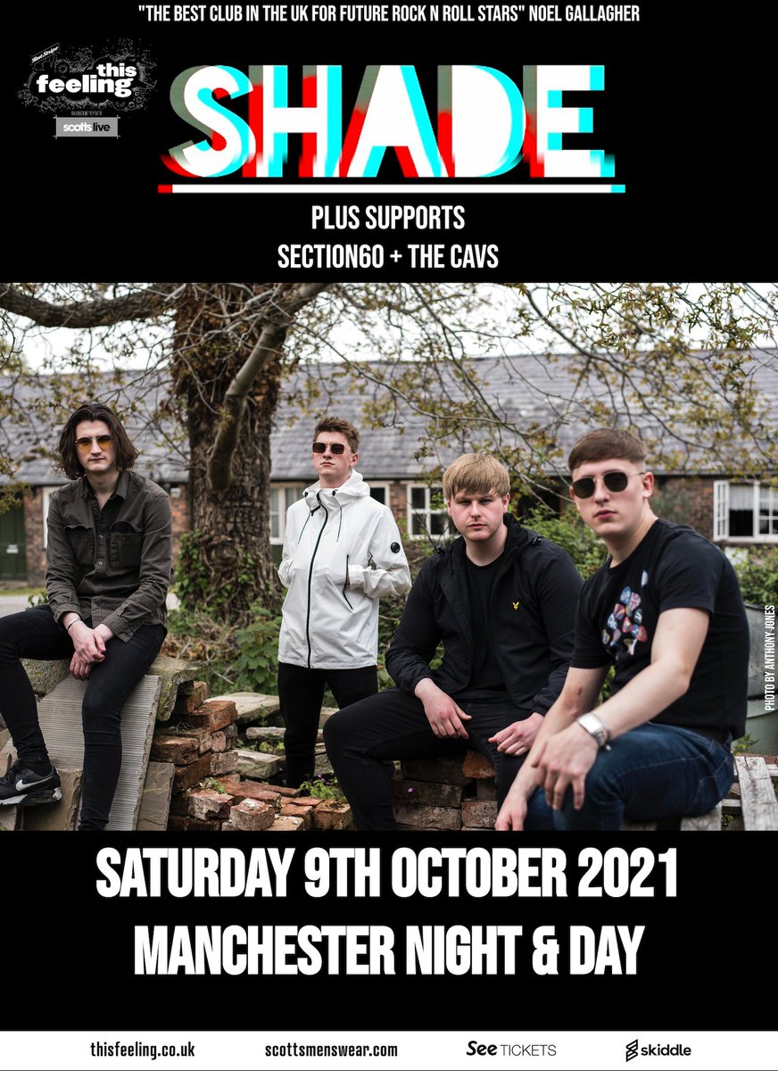 nightanddaycafe's tweet photo. SATURDAY +++ LIMITED TICKETS 

@this_feeling present @shademcr + @section60 @CavsBand

"It’s spine-tingling life affirming stuff...the celebratory scenes as they leave the stage are more akin to the final whistle in a cup final victory" @louderthanwar

https://t.co/0mBUVBVyR3 https://t.co/L7wPX9SpJd