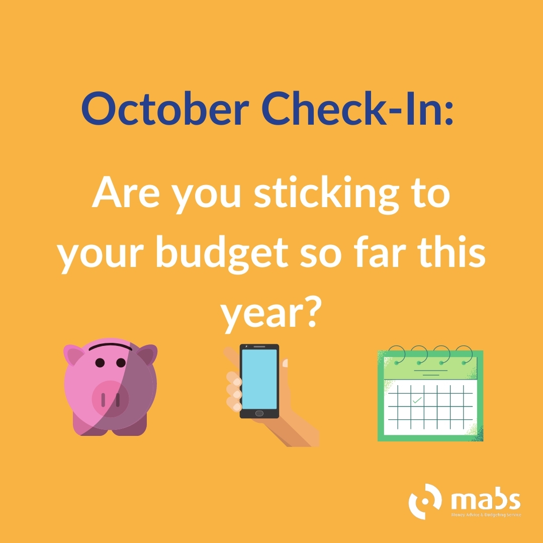 Are you sticking to your #budget so far this year?

Visit mabs.ie to discover our new #BudgetingTools and financial health check.

If you require any money or budgeting advice, please speak with a #MABS adviser on our National Helpline: 0818 07 2000.