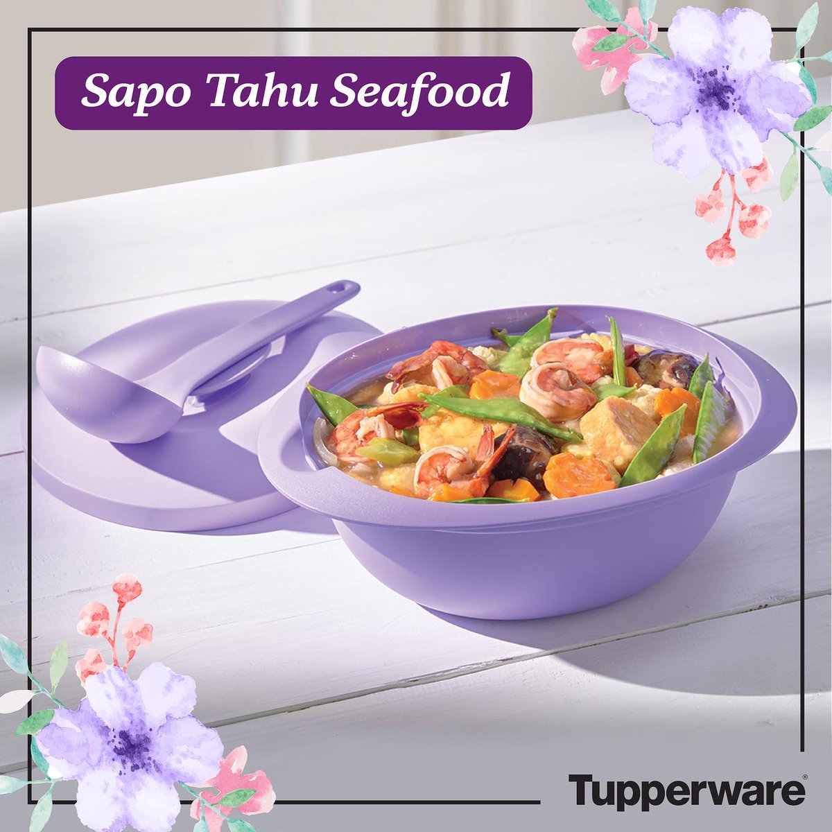 Memulai hari di minggu ini dengan sharing resep yuk! MinTup punya menu Sapo Tahu Seafood yang bisa jadi pilihan makanan untuk keluarga kamu! 😍
Silahkan di recook ya🤍 #tupperware #tupperwareid #tupperwareindonesia