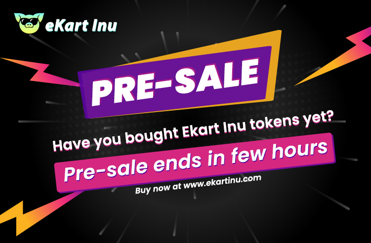 PRESALE END IN FEW HOURS.
HAVE YOU BOUGHT #EKARTINU❓
BUY ON OUR WEBSITE
<a href="/elonmusk/">Elon Musk</a> <a href="/CathieDWood/">Cathie Wood</a> <a href="/VitalikButerin/">vitalik.eth</a> @coimarketcap
