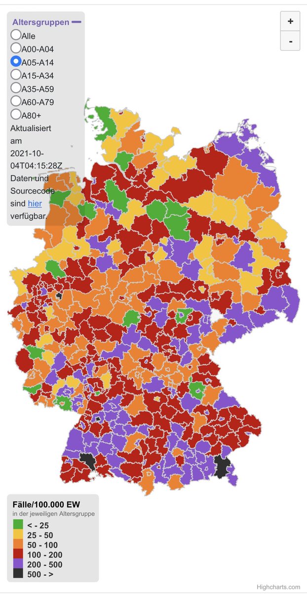 Das ist dieses "stabile" Infektionsgeschehen in #Bayern, welches laut <a href="/MichaelPiazolo/">Michael Piazolo</a> die Aufhebung der einzigen wirksamen Infektionsschutzmaßnahme in unseren Schulen rechtfertigt. 

<a href="/rki_de/">Robert Koch-Institut</a>, Bitte stoppen Sie diesen Wahnsinn! 

#ProtectTheKids #KinderdurchseuchungStoppen