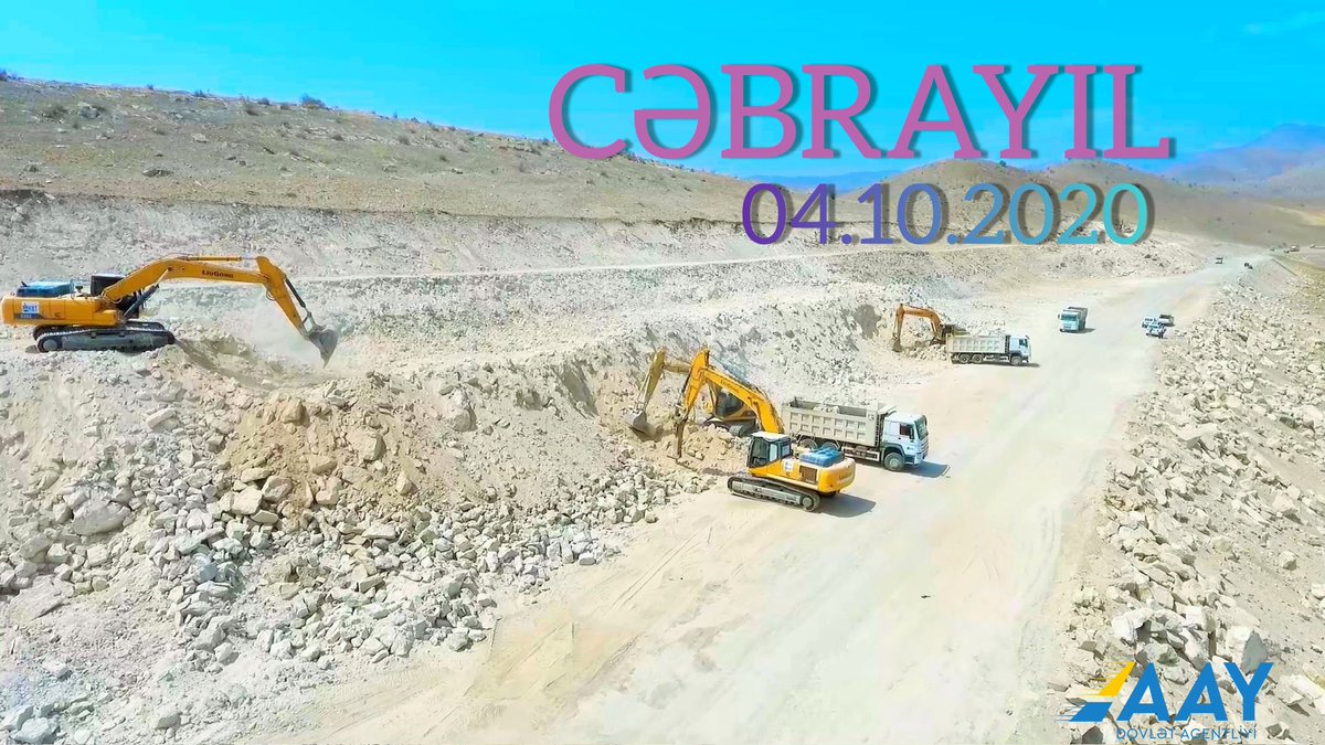 Düşmənin arzusu olaraq qalan, Şanlı Ordumuzun azad etdiyi Cəbrayıla yolu özümüz çəkirik!🇦🇿✌️

#Cəbrayıl
#KarabakhisAzerbaijan
#QarabağAzərbaycandır
#MüzəffərAliBaşKomandan​
#RəşadətliAzərbaycanOrdusu
#DəmirYumruq
#VətənMüharibəsi

#AAYDA #YolTikintisi #YolunuzAçıqOlsun