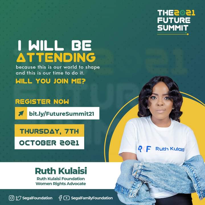 Count down to the 7th of October!! Looking forward to attending the #FutureSummit2021 Come get inspired &amp; connected to like minded people. People looking to make a difference in their world. Click here to register: bit.ly/FutureSummit21
ITS FREE
#TheFutureIsAfrica
#SFFrockstars