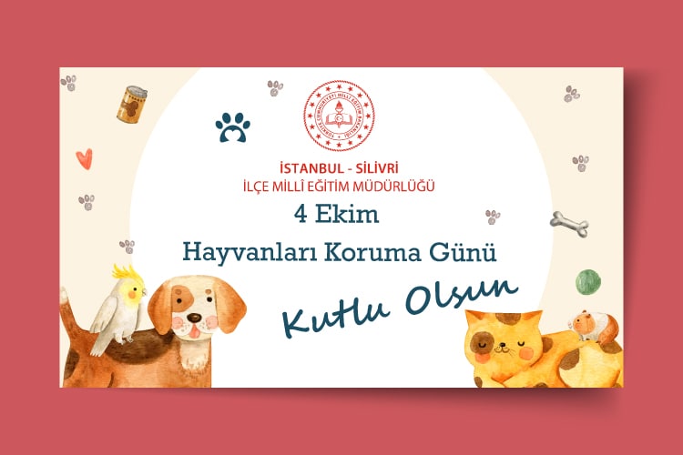 4 Ekim Hayvanları Koruma Günü Kutlu Olsun <a href="/tcmeb/">Millî Eğitim Bakanlığı</a> <a href="/istanbulilmem/">İstanbul İl Millî Eğitim Müdürlüğü</a> <a href="/memleventyazici/">Levent Yazıcı</a> <a href="/ArtarZeki/">Zekeriya Artar</a> #HayvanlarıKorumaGünü