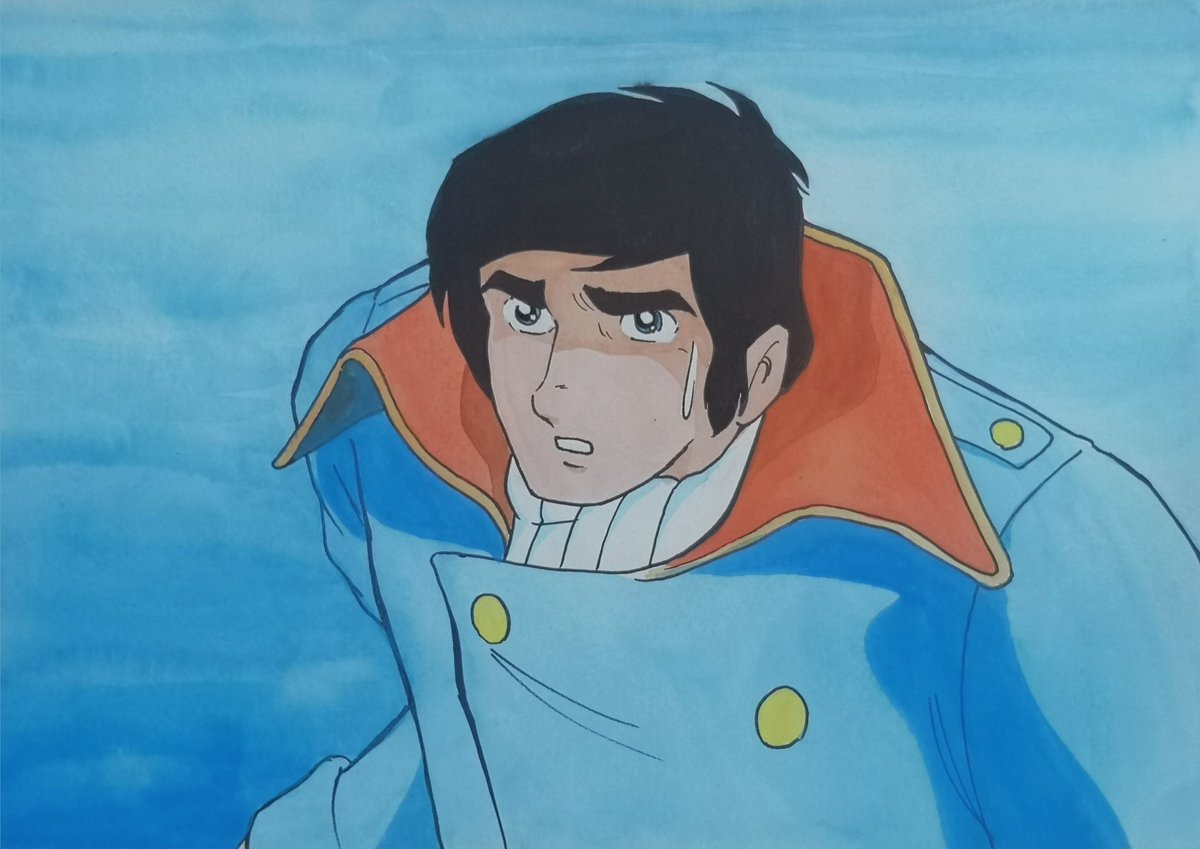 ヤマト「西暦2200年
宇宙戦艦ヤマトは宿敵ガミラスとの戦いに辛くも勝利し、イスカンダル」|宮尾岳のイラスト
