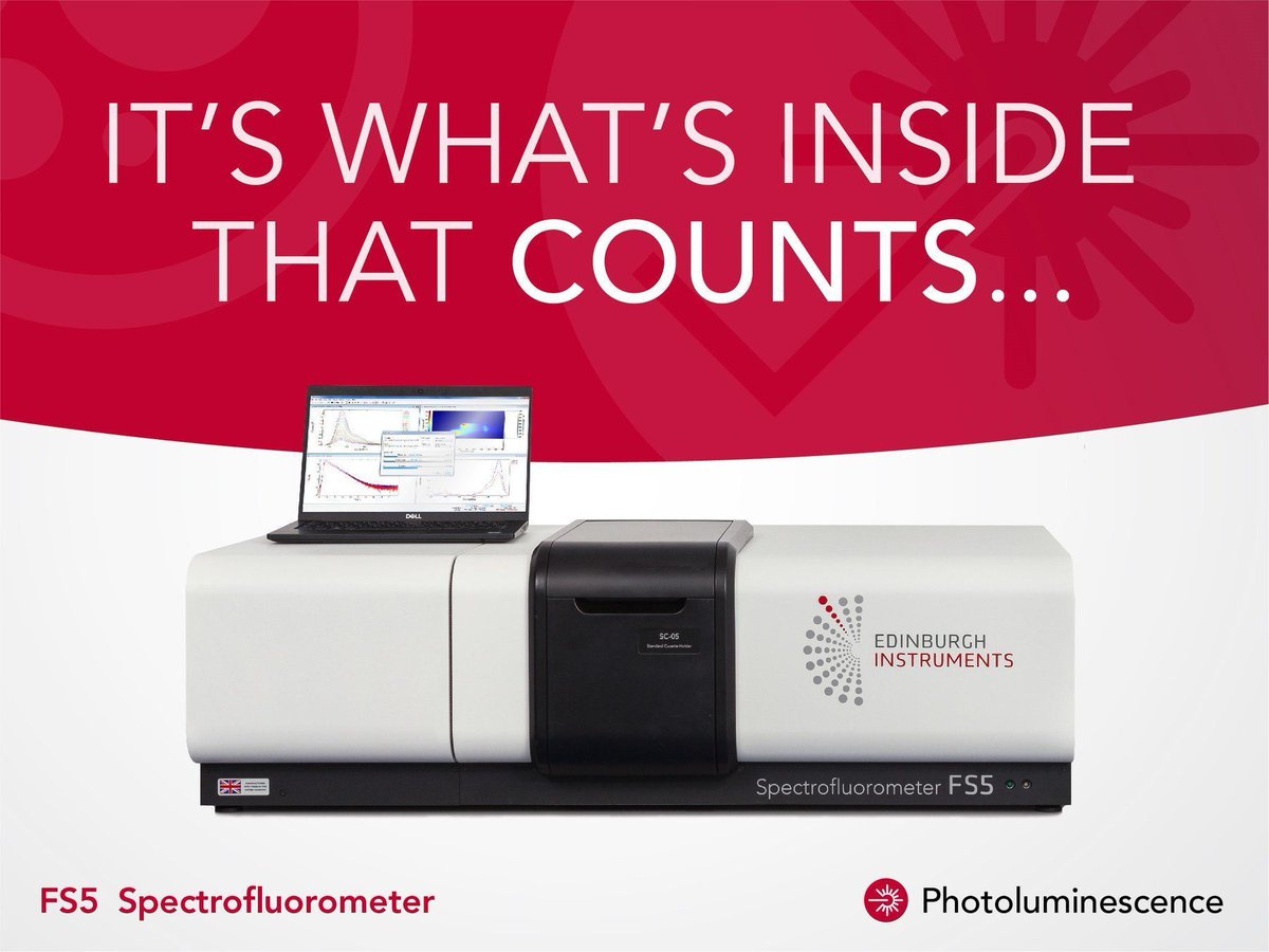 Edinst's tweet photo. 🔦 In the spotlight: FS5 Spectrofluorometer
Make every photon count with the FS5 Spectrofluorometer. Designed to meet the highest measurement specifications in research and analytical markets.
Discover the FS5 today: https://t.co/aRg3DENEDG
#spectrofluorometer #fluorescence https://t.co/O0yzocnZjB