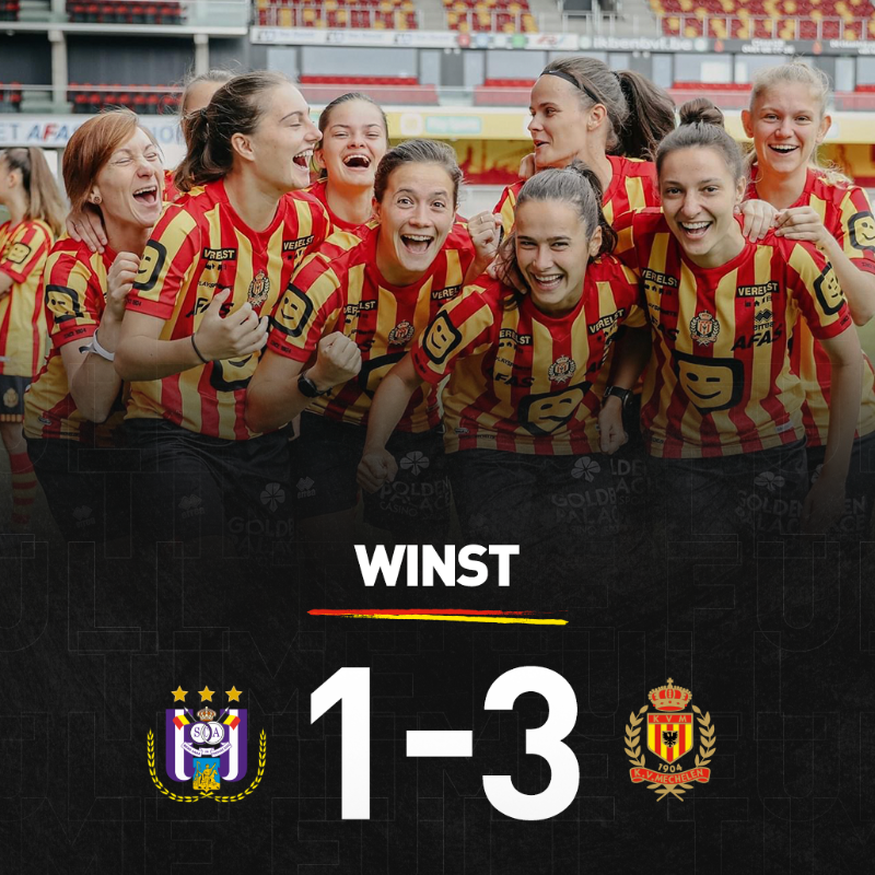 kvmechelen's tweet photo. Onze dames nog steeds ongeslagen op kop 😍 
Dit keer wonnen ze met 1-3 tegen Anderlecht B. Het verslag lees je hier 👇🏻

Voor meer info over onze dameswerking kan je terecht op @kvmechelendames