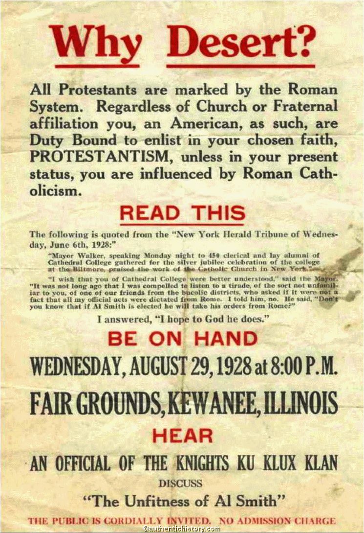 IrishAmericaMus's tweet photo. #OnThisDay in 1944, Al Smith, 4-term New York governor & 1st Catholic presidential nominee, died of a heart attack aged 70. Championed safe working conditions after the #TriangleFactoryFire & was anti-Prohibition. Ku Klux Klan stirred up anti-Catholic hatred during his campaign. https://t.co/PwmGJCsBWy