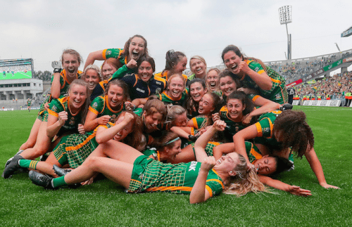 PaulGarrigan1's tweet photo. Really enjoyed the interview yesterday with 
@jacquihurley @EnnisShauna @MaireOShaugh
where we looked back on a wonderful journey from 2017 to 2021. Hearing the commentary of the game again knowing what was achieved would make you proud of all the people involved @meathladiesMLGF https://t.co/u3yr9utccF