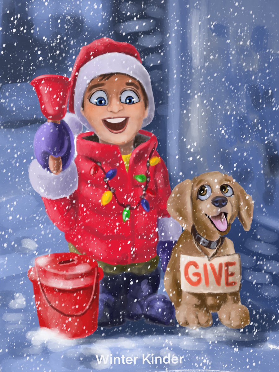 LarryWhitler's tweet photo. Winter Kinder - Give #illustration #illustrator #penguinrandomhouse #winterkids #winterchildren #winterkinder https://t.co/8tXaO6HbSi