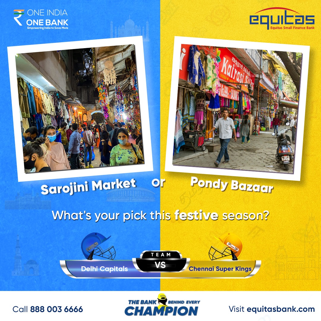 EquitasBank's tweet photo. No matter where your favourite shopping spot is, you can always earn upto 7%* interest p.a. on your savings with Equitas Savings Account through video KYC.
Open account now - https://t.co/N8lsNWDE0o
#Equitasbank #DCvsCSK #IPL #oneindiaonebank #superseven #IPL2021 #CSK https://t.co/4faJYoZz0U