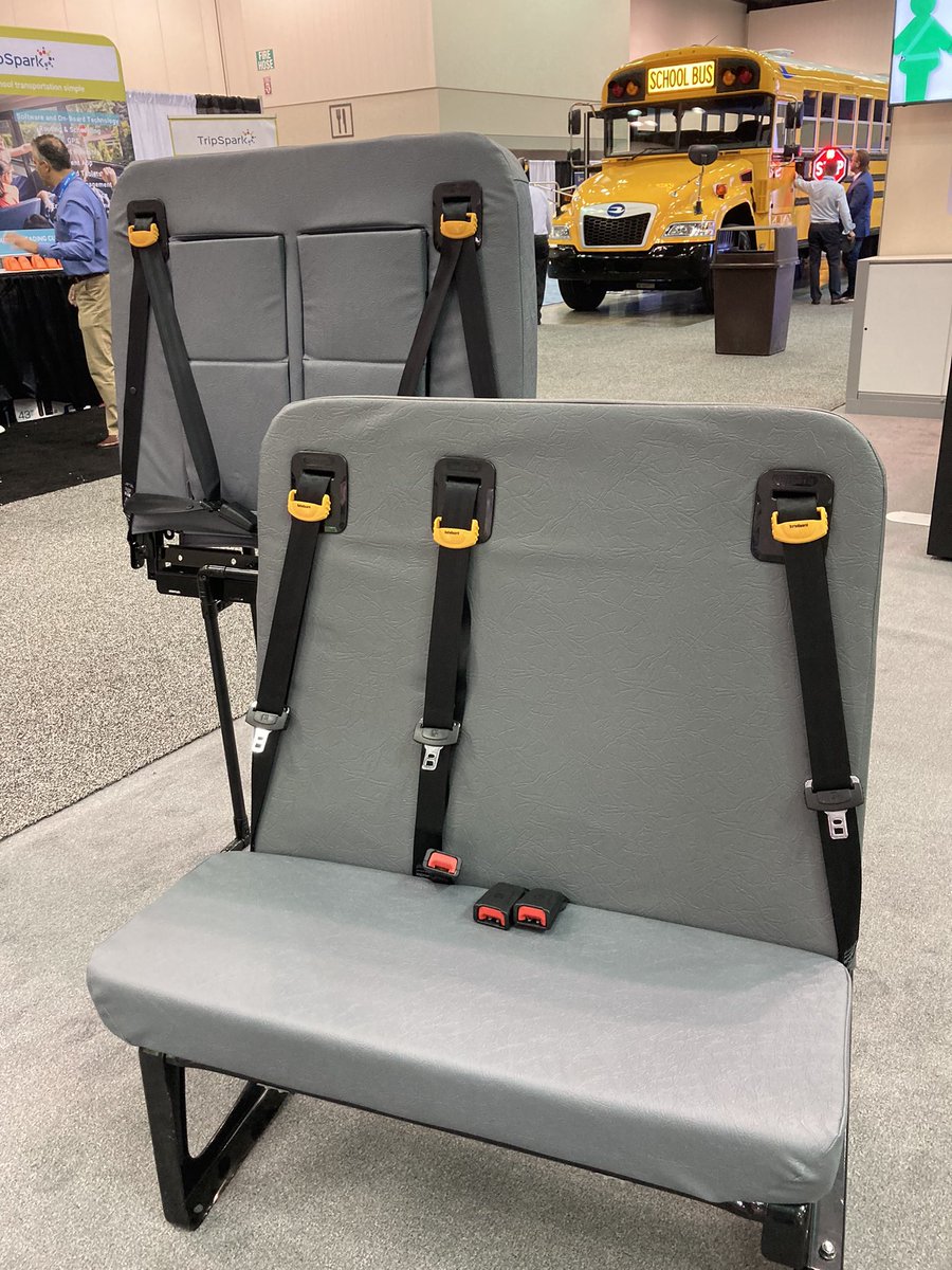 BKMeditor's tweet photo. We’ve got your back!  Safeguard lap- shoulder belts for #ICBus and #ThomasBuiltBus. Come see us at #STNIndy at the Indiana Conv Center.  @STNMagazine https://t.co/zKjcK4m3Iy