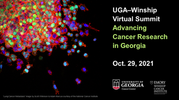 WinshipAtEmory's tweet photo. The UGA-Winship Virtual Summit, "Advancing Cancer Research in Georgia," will be held on Oct. 29. Hosted by the @universityofga and Winship Cancer Institute, the goal of the summit is to highlight innovative cancer research from the two institutions. ➡️ https://t.co/Kdhfu6byvG https://t.co/mVJnjWfYQg
