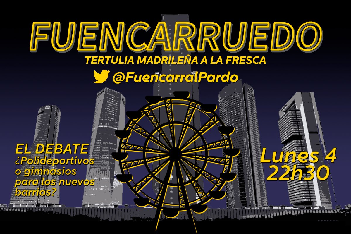 🎙️ Vuelven los debates. Llega #Fuencarruedo. 
Hoy a las 22h30 hablamos sobre los nuevos polideportivos planificados para los PAUs del norte con representantes vecinales y políticos. 
Únete aquí: x.com/i/spaces/1LyGB…