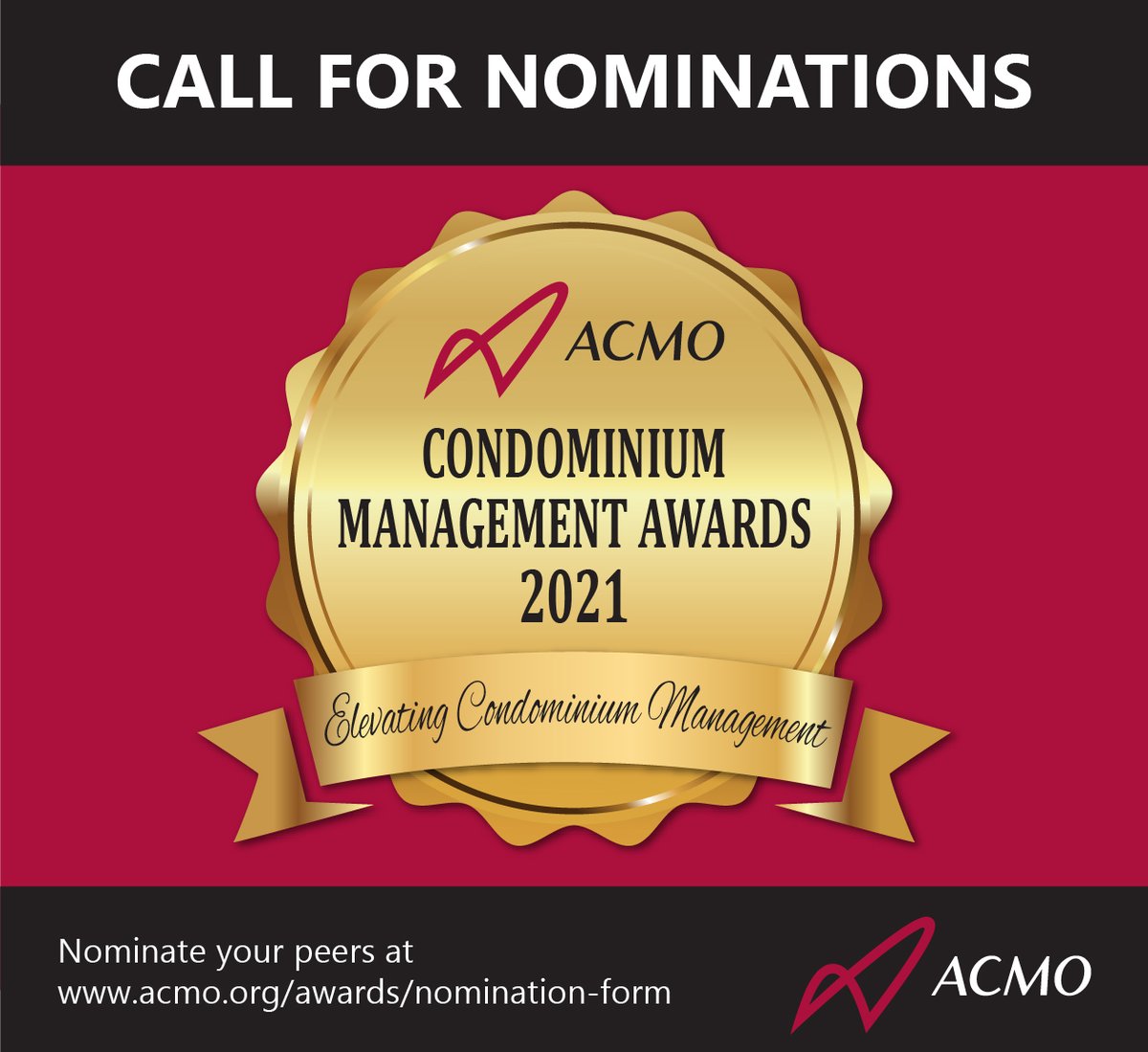 ACMO_org's tweet photo. Each year ACMO recognizes condominium managers & industry leaders for their outstanding work with the ACMO CONDOMINIUM MANAGEMENT AWARDS. Nominate your peers now at https://t.co/SnBwKNMHkw
#ACMOawards #CondominiumManagementAwards #Nominations #RCM #ACMO2000 #CondoManager https://t.co/rwPAUiEI3d