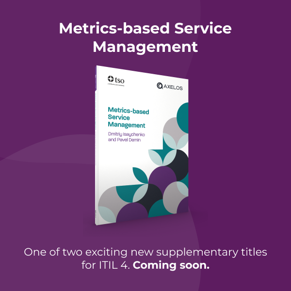 TechPublisher1's tweet image. 🔜 Coming Soon. An exciting new supplementary title for #ITIL4.
Metrics-based Service Management.
If you're interested, make sure you're following us here so you don't miss out on more information coming soon.