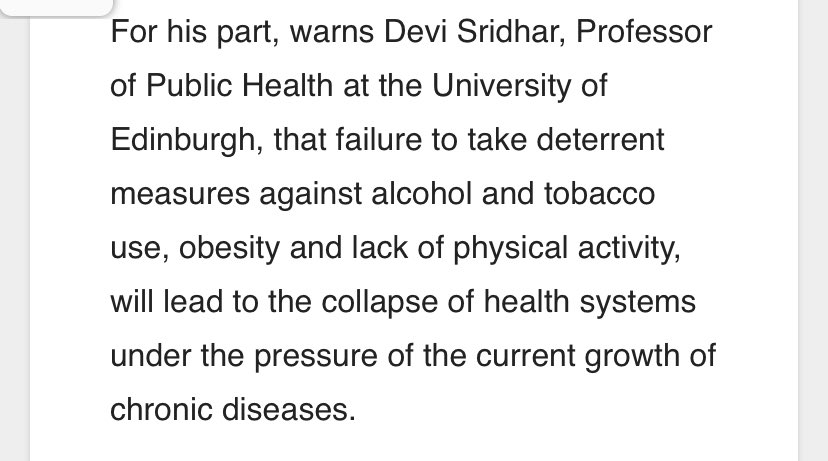 Prof. Devi Sridhar tweet media