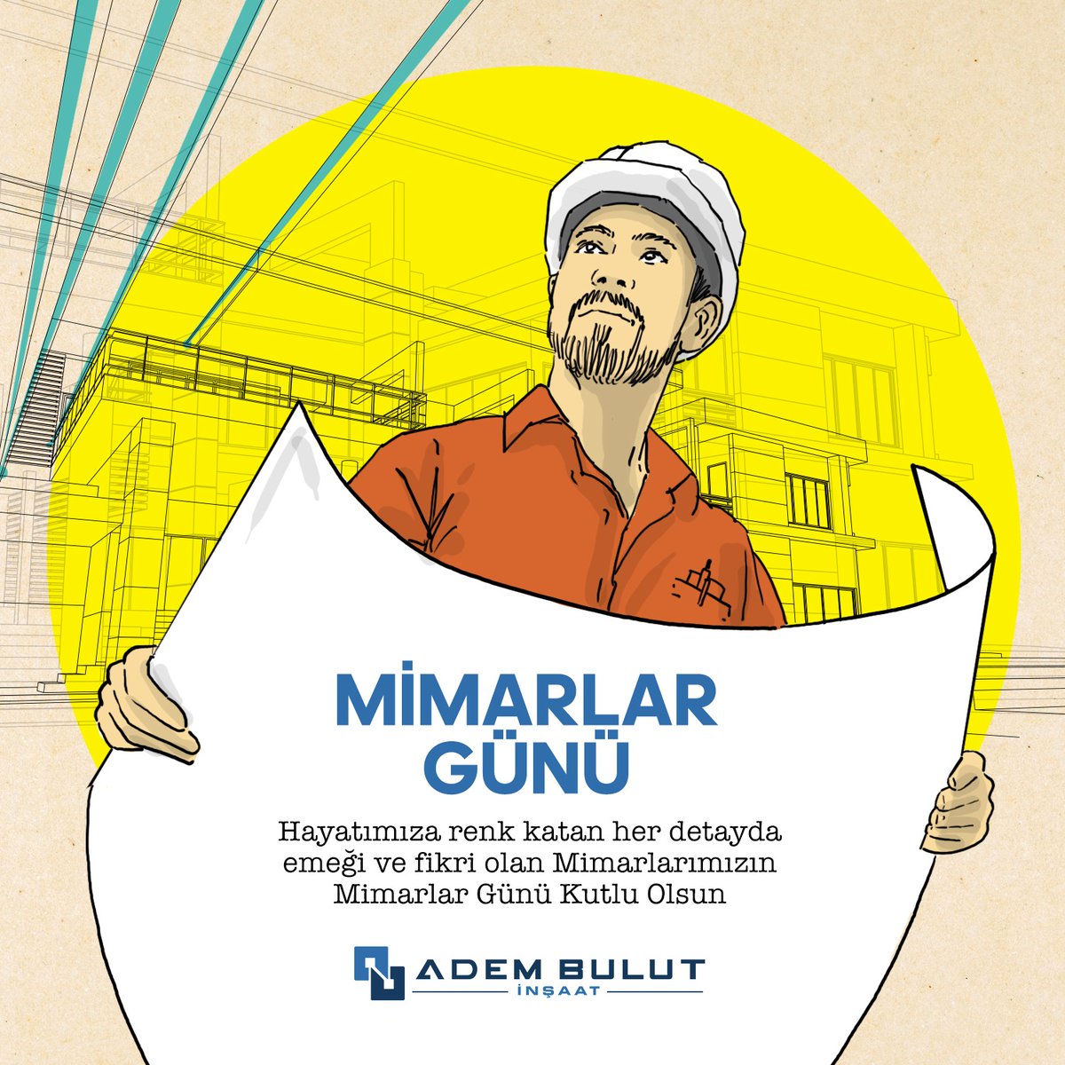 Hayatımıza renk katan her detayda emeği ve fikri olan Mimarlarımızın, Mimarlar Günü Kutlu Olsun.
#mimarlık