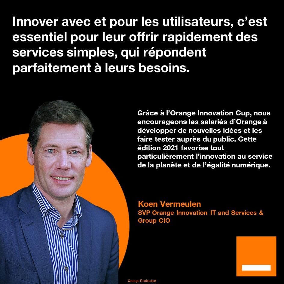 Hello Future (@orange_future) on Twitter photo .<a href="/Orange/">Orange</a> encourage depuis toujours les acteurs de l’#innovation. Grâce à l'Orange Innovation Cup, nos salariés développent leurs idées (#applications mobiles, #bots, #API…) et les testent auprès du public pour co-innover ensemble.
cc <a href="/OrangeFactoryFR/">Orange Innovation Factory</a>
👉innovationfactory.orange.com .<a href="/Orange/">Orange</a> encourage depuis toujours les acteurs de l’#innovation. Grâce à l'Orange Innovation Cup, nos salariés développent leurs idées (#applications mobiles, #bots, #API…) et les testent auprès du public pour co-innover ensemble.
cc <a href="/OrangeFactoryFR/">Orange Innovation Factory</a>
👉innovationfactory.orange.com