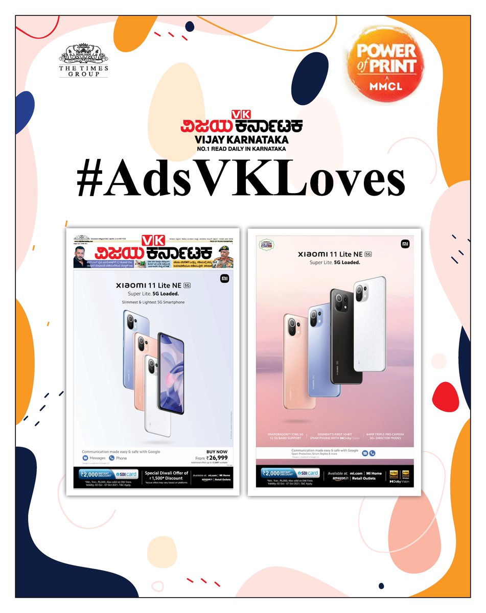 vk_response's tweet photo. When a campaign needs attention, you choose the right #media &amp; #innovation option to create an IMPACT!
Innovation in today's @Vijaykarnataka, @Xiaomi
campaign on  stands out with a #jacket Ensure you choose #VijayKarnataka, the #1 choice of #Kannadigas #print https://t.co/YRQCmmBG3g