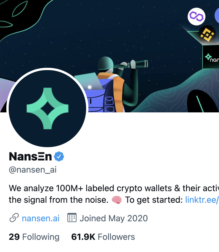 nansen_ai's tweet photo. gm and thank you Twitter @premiumbusiness for the blue badge  🙏 https://t.co/rlybA1uzyP
