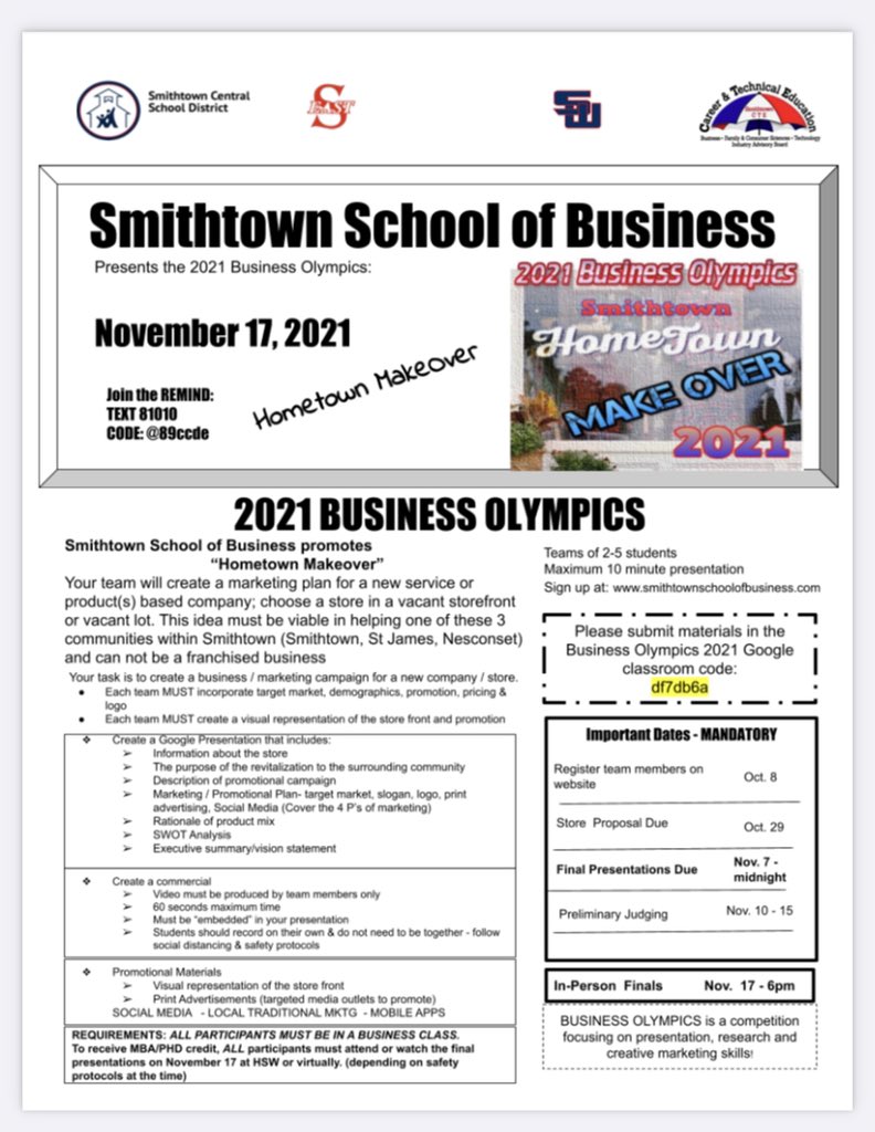 SHS School of Bus. tweet media