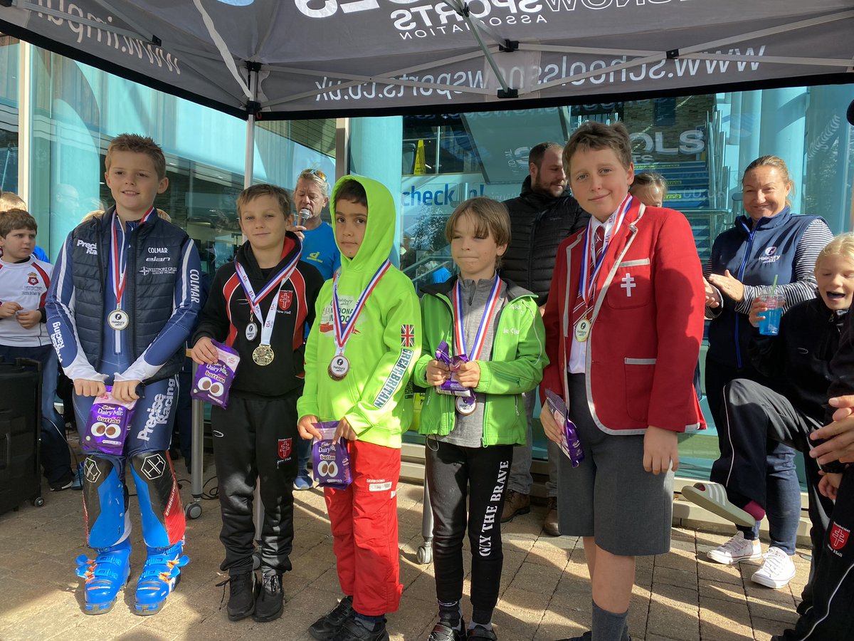 NewHallSki's tweet photo. Junior teams this morning smashed the ISA Race. Well done to everyone!! 
Pictured: 📸
Isabella 5th U12
Robert 3rd U12
Lucas 2nd U12
Leo 2nd U10
Reuben 3rd U10
🎿⛷ https://t.co/GDRDj96kLc