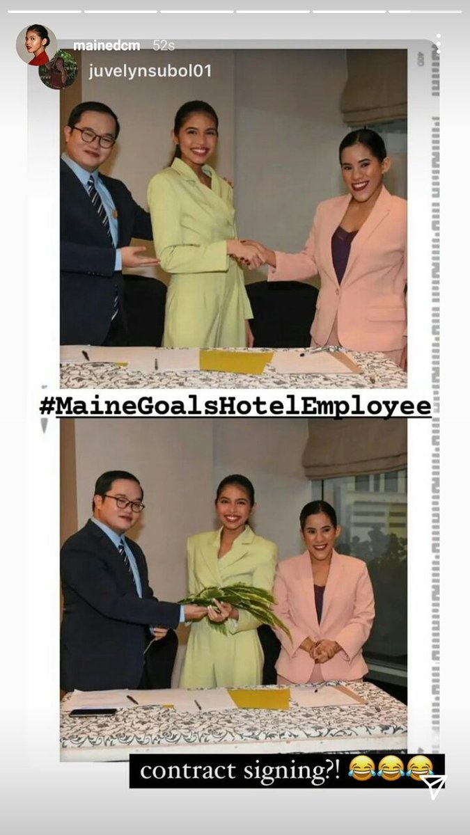 @mainedcm ig story post

MAINEGoals HospitalityStaff
#MaineGoalsHotelEmployee @mainedcm #MaineMendoza