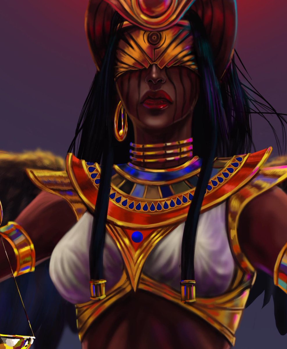 ameenation's tweet photo. MAAT
goddess of truth justice balance and most importantly order often considered to be the daughter of Ra and was married to Thoth, god of wisdom She represented the crucial concept of how the universe is maintained
#ameenation #art #africa #nftcollector  #nft #sudan #digitalart https://t.co/b7UxPD9QzM