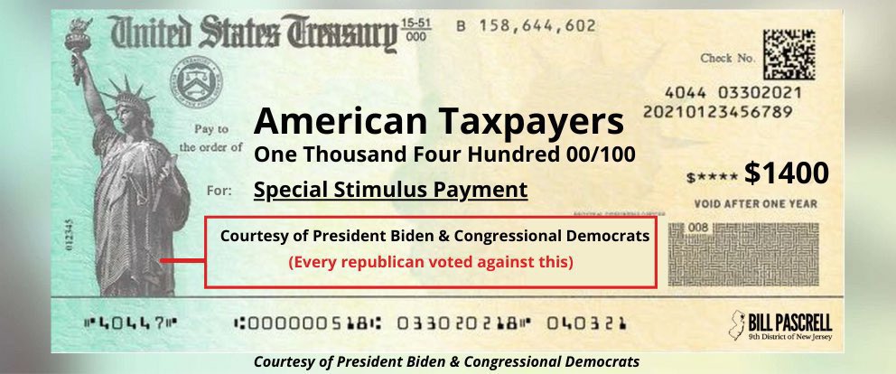 Good morning. This is your regular reminder that every single republican in Congress voted to block you from getting stimulus money.
