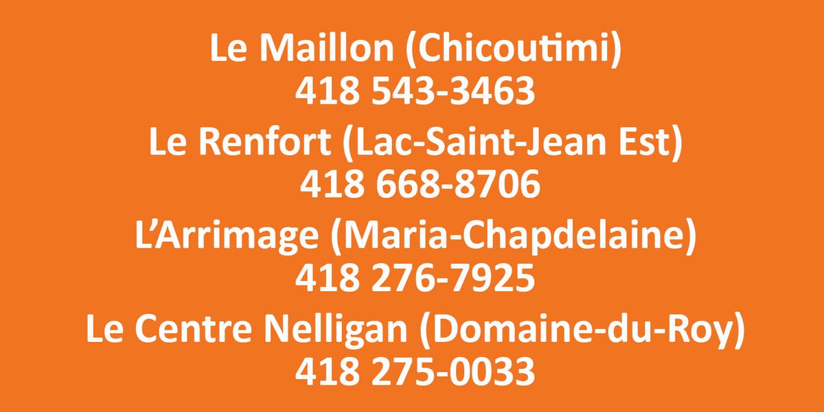 La Semaine de sensibilisation aux maladies mentales qui se déroule du 3 au 9 octobre 2021 est soulignée partout au Canada afin de mettre un frein à la stigmatisation associée à la maladie mentale.
Des services gratuits et confidentiels sont accessibles dans notre région 👇